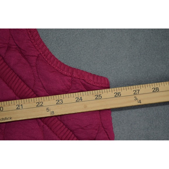 Free People Movement Dream Big Quilted Vest RED Size XL - Picture 10 of 11